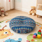 Round Seat Cushion 40x40cm 15cm Thick Firm Futon Meditation Mat Removable Linen Cover Chair Pad for Office Dining Chair Home Decor All Seasons Christmas