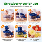 Electric Fruit Peeler for Grapes Garlic & Cherry Tomatoes – Multifunctional Rapid Electric Peeler for Small Fruits & Vegetables, 10–20 Second Quick Peel Kitchen Gadget
