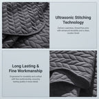 Microfiber Quilt Bedspread Set All Season Lightweight – Soft Breathable Quilted Coverlet Twin Full Queen King 16 Colors Machine Washable