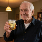 Veteran Tribute Whiskey Glass 10oz – Engraved US Navy Military Gift, Patriotic Personalized Whiskey Glass for Dad, Veteran & Anniversary
