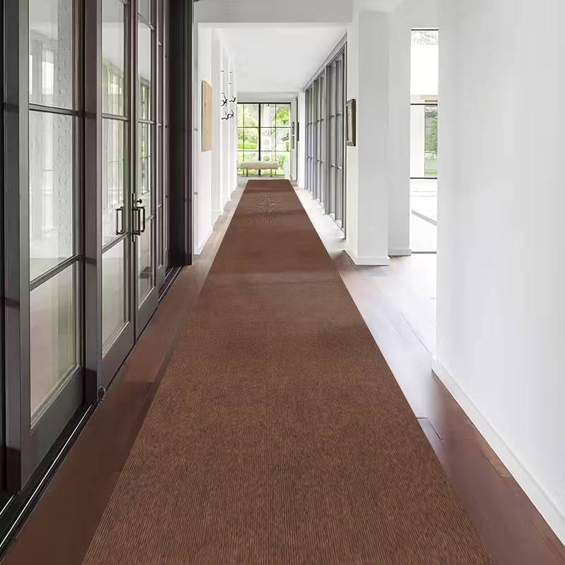 Non-Slip Runner Rug Washable & Cuttable – Low-Profile Hallway Rug for Kitchen, Living Room, Bedroom, Balcony & Poolside – Multiple Sizes 60x180 to 60x600cm