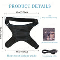 Heated Shoulder Massager with 3 Vibration & Heating Modes, Wireless USB Charging Multifunctional Shoulder Wrap Massager for Pain Relief Relaxation, Gift for Elderly Parents Friends