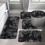 Plush Bath Rugs Set 1-6 Pieces, Multi-Color Microfiber Non-Slip Bathroom Mats – Soft Water Absorbent Thick Machine Washable Toilet Mats for Bathroom, Tub & Shower