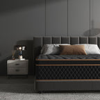 Hybrid Mattress | Memory Foam & Spring, Medium Firmness, Lumbar Support, Boxed – 10", 12" & 14" | Twin, Full, Queen, King
