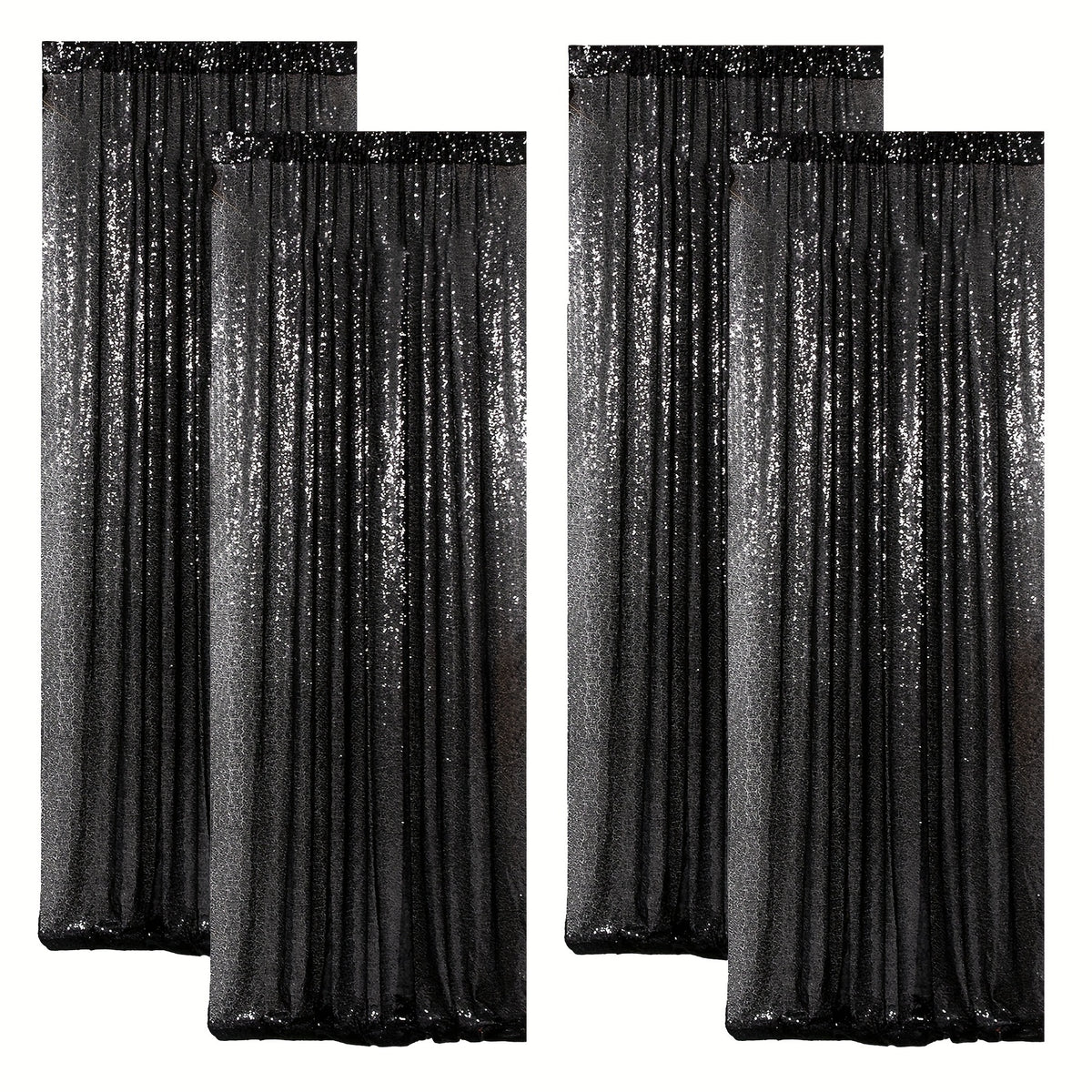 Sequin Backdrop Curtains – Glitter Party & Wedding Background Panels, 2ft×8ft per Panel, 4/6/8 Panel Sets, 29 Colors for Birthday, Stage, Bridal & Event Decor