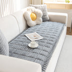Corduroy Pet Sofa Cover Non-Slip Couch Protector for Dogs & Cats – Thickened Fuzzy Washable Furniture Cover for Sofas, Chairs & Recliners, Scratch-Proof & Pet Hair Resistant Home Decor