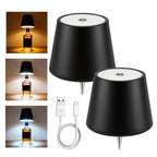 Wireless LED Bottle Lamp Touch Control USB Rechargeable 2400mAh IP44 Waterproof 3-Color Mood Light for Bedroom Bar Party Wedding Garden – Cordless Bottle Stopper Night Light