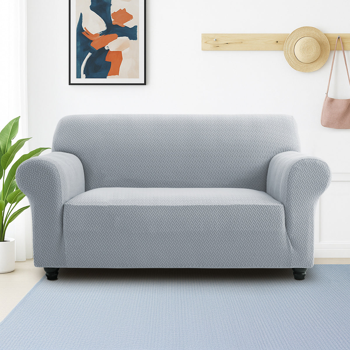 Spandex Stretch Sofa Cover Non-Slip Washable Couch Slipcover for 1 2 3 Seater Elastic Furniture Protector Pet & Kid Friendly Living Room Bedroom Home Decor