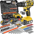 20V Cordless Drill Tool Set 30 88 136 148 Piece Electric Drill Toolbox Kit Rechargeable with Battery Hand Tools Pliers Bits for Home Repair Men Gift