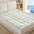 Bamboo Cooling Mattress Cover Deep Pocket 8-21 Inch, Soft Breathable Mattress Topper Protector for Twin Full Queen King Cal King, Hotel Quality Bedding for Home Hotel Dormitory