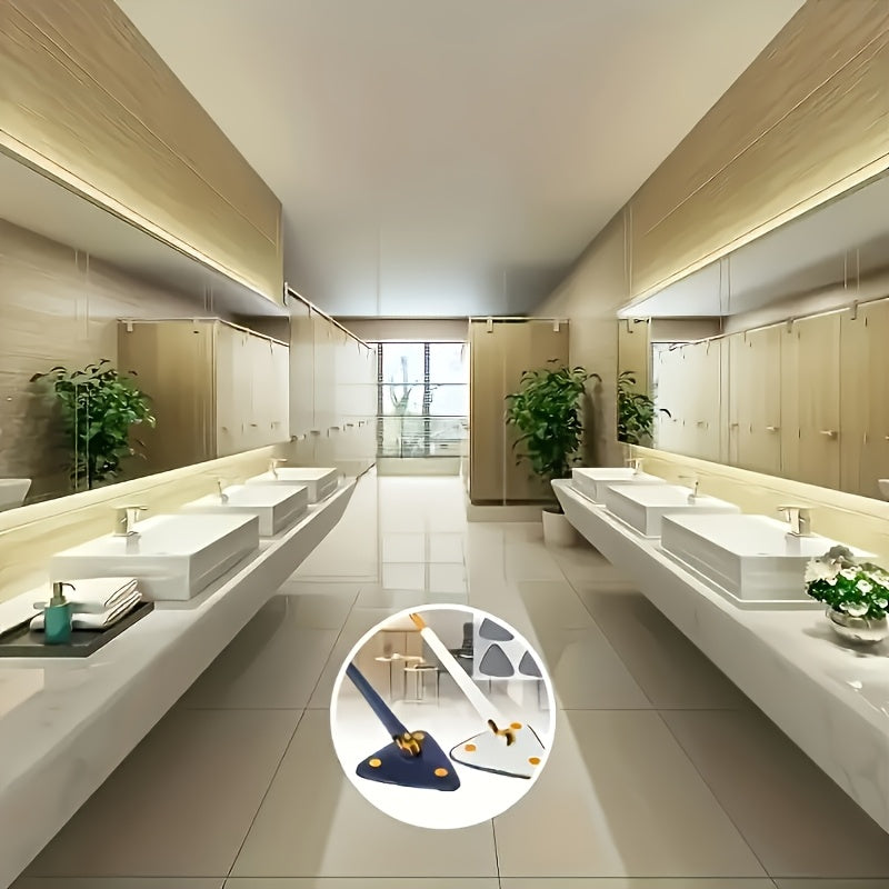 360 Rotating Spin Mop Hands-Free Wet Dry Floor Cleaner with Long Handle – Multi-Surface Home Cleaning Mop, No Battery Required