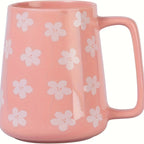 Large Ceramic Coffee Mug with Big Handle Microwave & Dishwasher Safe Extra Large Tea Cup for Office Home - Pink Violet Star Blue | Nuvia Haven
