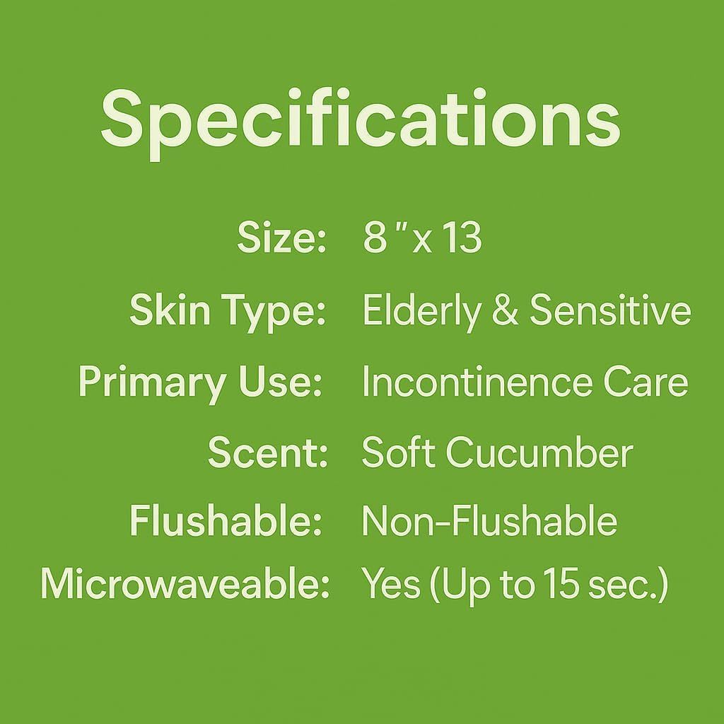 Adult Body Wipes Extra Large 8x13 Inch 720 Count 12 Packs Soft Cucumber Scent Disposable Bathing Wipes Aloe Vera Vitamin E for Elderly Seniors Incontinence Care