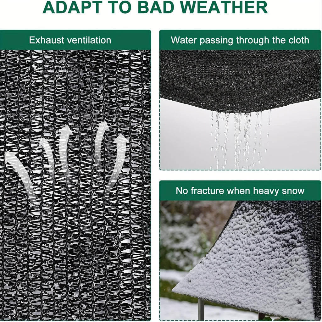 40% Shade Cloth with Grommets for Greenhouse, Garden & Pergola – Mesh Sunshade Netting for Plant Heat Protection, Chicken Coops & Outdoor Patios