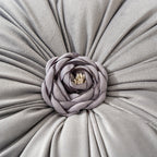 Velvet Flower-Shaped Throw Pillow with Pillow Core - Elegant Round Cushion for Sofa Bed and Living Room Decor Christmas Home Decoration Gift