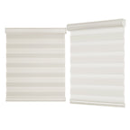 Cordless Zebra Blinds for Windows - Dual Layer Light Filtering & Blackout Roller Shades, Easy Install Custom Width 20"-64" x 72"H, Modern Window Treatment for Bedroom Living Room, 4 Colors