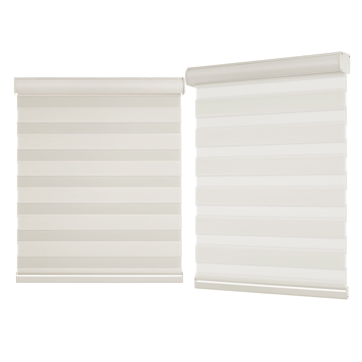 Cordless Zebra Blinds for Windows - Dual Layer Light Filtering & Blackout Roller Shades, Easy Install Custom Width 20"-64" x 72"H, Modern Window Treatment for Bedroom Living Room, 4 Colors