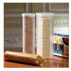Stackable Airtight Food Storage Containers with Flip-Top Lids, Set of 2 – Transparent PP Plastic, Round & Rectangular, for Pasta, Snacks & Pantry Organization