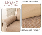 Bohemian Sofa Cover for Armchairs & Single Sofas, Anti-Slip Machine Washable Slipcover, Soft Solid Color Pet-Friendly Couch Protector for All Seasons, Modern Minimalist Home Decor