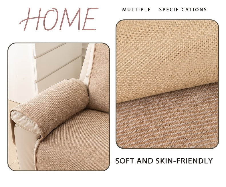 Bohemian Sofa Cover for Armchairs & Single Sofas, Anti-Slip Machine Washable Slipcover, Soft Solid Color Pet-Friendly Couch Protector for All Seasons, Modern Minimalist Home Decor