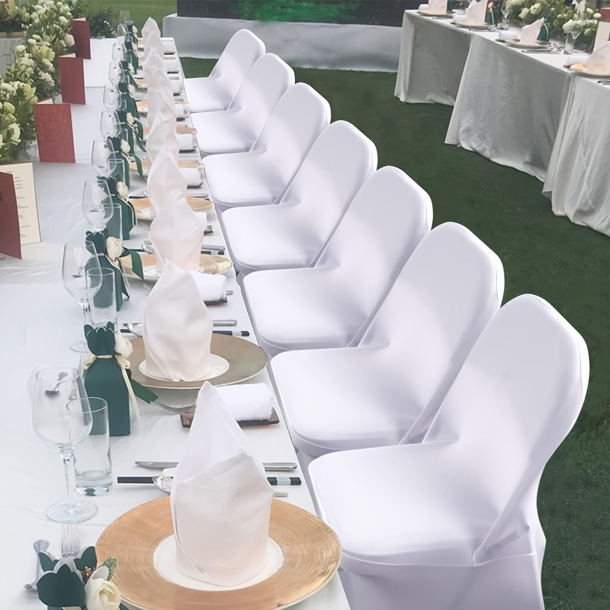 30-Pack Stretch Spandex Chair Covers Universal Washable Removable Slipcovers for Wedding Party Dining Room Banquet Event Black White