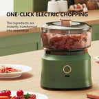 Mini Electric Food Chopper USB Rechargeable, Meat Grinder Vegetable & Garlic Mincer, Compact Cordless Kitchen Food Processor with Copper Motor