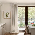 Blackout Curtains for Living Room & Bedroom - 100% Blackout Textured Panels, Thermal Insulated, Rod Pocket & Clip Rings, Multiple Sizes & Colors