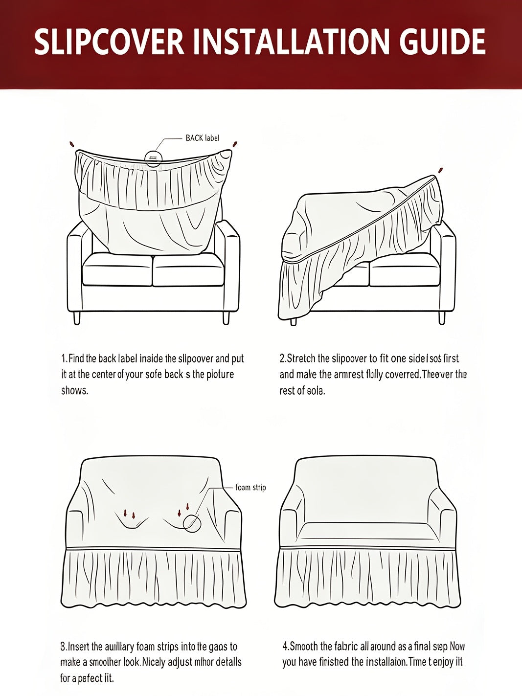 Seersucker Sofa Cover All-In-One Stretch Slipcover – Elastic Band Polyester Spandex Machine Washable Couch Protector for Armchair Loveseat 1 2 3 4 Seater Solid Color