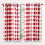 Buffalo Plaid Blackout Curtains Farmhouse Thermal Insulated Drapes | Room Darkening Window Panels for Bedroom Dining Room, 9 Colors 14 Sizes, Single or 2-Panel Set