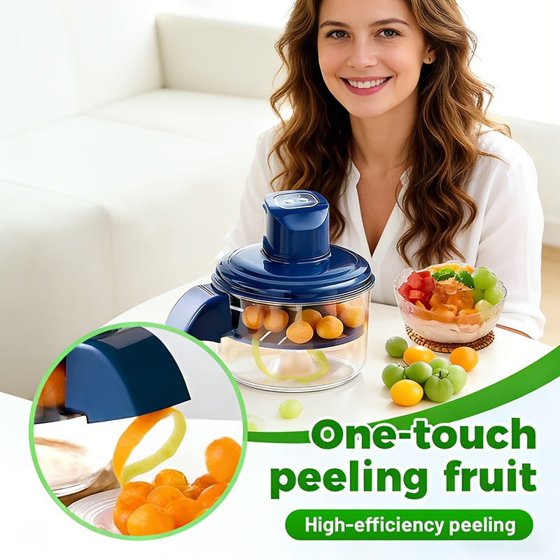 Electric Fruit Peeler for Grapes Garlic & Cherry Tomatoes – Multifunctional Rapid Electric Peeler for Small Fruits & Vegetables, 10–20 Second Quick Peel Kitchen Gadget