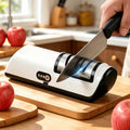 USB Rechargeable Electric Knife Sharpener Professional - Portable Electric Knife Polisher for Chef Knives, Fruit Knives & Kitchen Blades - Fast Sharpening, Multi-Scenario Use, Home & Outdoor