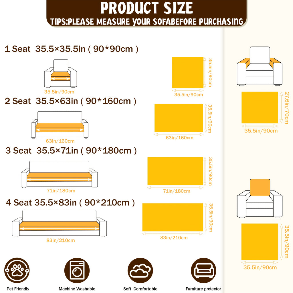 Thick Faux Rabbit Plush Sofa Cover – Soft Non-Slip Washable Pet-Friendly Furniture Protector for Living Room, Bedroom & Office – 4 Colors, Armrest to 4-Seat