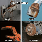 Multi-Purpose Rust Remover Spray for Metal Surfaces | Derusting Liquid for Automobile Wheel Hub, Furniture & Tools, Powerful Decontamination Quick Dry Formula, Smooth Reliable Rust Removal