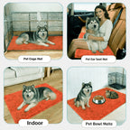 Washable Pet Door Mat Anti-Slip Mud & Paw Print Absorbent Rug – Machine Washable Indoor Entrance Mat for Dog & Cat | 3 Sizes 6 Colors