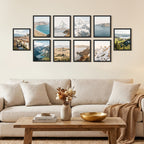 Black Picture Frames 11x14 Bulk Set 10pcs – Fits 8x10 with Mat or 11x14 Without, HD Acrylic Cover, Easy Wall Mounting, Multi Photo Frame Collage for Home, Office & Gallery Wall Display