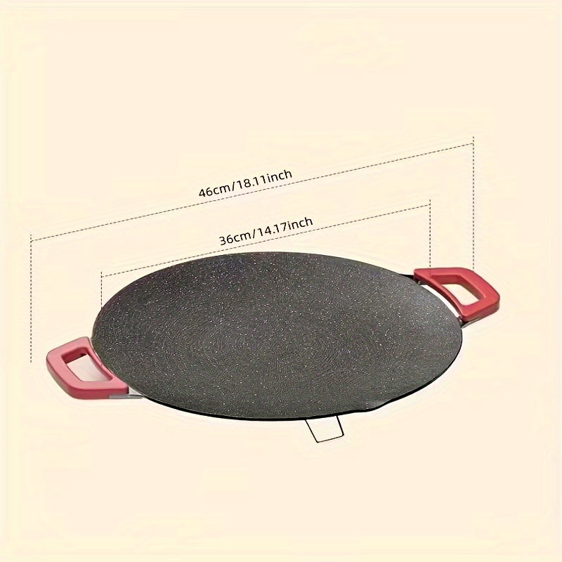 Smokeless Electric Grill Non-Stick BBQ Griddle with Adjustable Temperature & Easy-Clean Surface – Indoor Electric Grill Pan for Home Cooking & Parties, Black