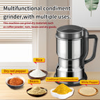 Electric Coffee Bean Grinder 300W 400g/14oz, 8-Blade Stainless Steel, One-Touch Button, Grinds Up to 36 Cups in 10 Seconds – Also for Spices, Grains & Nuts
