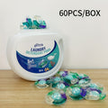 5-in-1 Laundry Detergent Pods, Ocean Breeze Scent, 8X Cleaning Power – HE Compatible Stain & Odor Eliminator Liquid Capsules, Fabric Safe, 60 / 120 Count