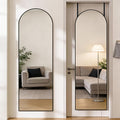 Full Length Mirror Over Door or Wall Mounted 47x14 Inch – Vertical Hanging Full Body Dressing Mirror with Aluminum Alloy Frame, Space-Saving Design for Bedroom, Living Room & Entryway