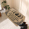 Halloween Witch Doormat Non-Slip Polyester Indoor Outdoor Floor Mat - Spooky Funny Witch Print for Front Door Entryway Porch, Halloween Home Decoration & Gift Idea