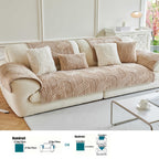 Plush Non-Slip Sofa Cushion Cover Luxury Modern Pet-Proof Breathable Seat Pad Slipcover for Couch Living Room Bedroom Office – Soft Velvet Sofa Seat Cushion Protector Home Decor