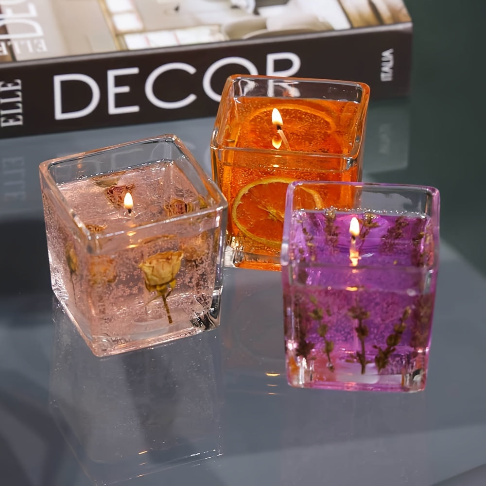 Floral Scented Candle 550g with Real Flower Inlay – Lavender, Rose & Orange Botanical Fragrance Candle in Glass Jar | Long-Lasting Aromatherapy Home Perfume, Perfect Birthday & Housewarming Gift