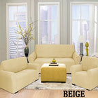 Stretch Sofa Cover Set 2 or 3 Piece Form Fit Wrinkle Free Couch Slipcover for Sofa Loveseat Armchair Polyester Spandex Furniture Protector