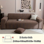 Striped Sofa Cover Washable Stretchy Slip-Resistant Zigzag Textured Couch Slipcover – Fits 1 to 4 Seaters, Scratch Protection, Classic Durable Design for Living Room Furniture