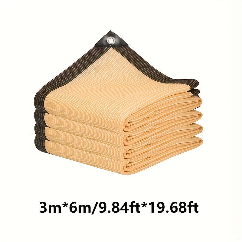 90% Sunshade Net Heavy Duty Thickened Shade Cloth Balcony Privacy Net Greenhouse Vegetable Garden Thermal Insulation PVC Edge Reinforced Corners