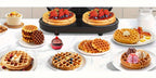 Double Belgian Waffle Maker 6-Inch 1400W – Stainless Steel with Nonstick Plates, Adjustable Temperature & Cool-Touch Handles