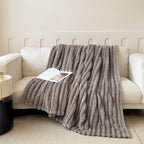 Quilted Anti-Static Thick Throw Blanket – Warm Cozy Twill Weave Bed Blanket in 7 Colors & 4 Sizes for Bedroom, Dorm & Office Nap