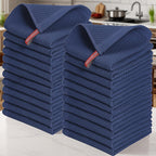 23-Piece Cotton Waffle Weave Kitchen Dish Cloths Set Absorbent Quick-Dry Dish Towels 12x12 Inch Multi-Color Options