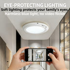 Rechargeable LED Ceiling Lamp with Motion Sensor – 3 Color Modes, 10 Brightness Levels, Remote Control & Timer – Battery-Powered Semi Flush Mount for Living Room, Kitchen & Bathroom