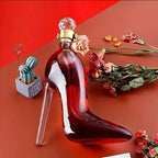 High-Heel Shoe Decanter – Handmade Lead-Free Crystal Glass with Stopper, 750ml Transparent Glossy Wine Decanter for Kitchen, Dining & Home Decor, Valentine’s Day & Holiday Gift